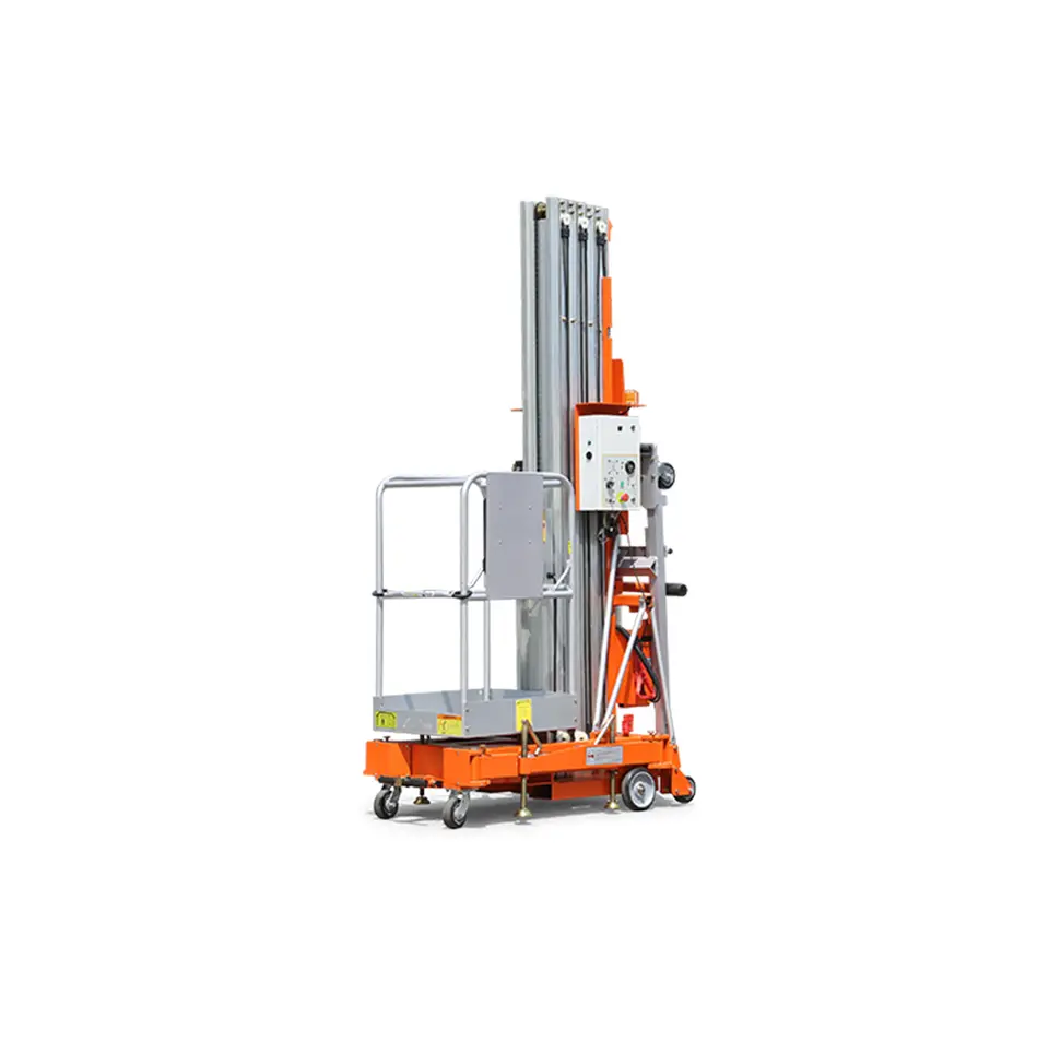 Push Around Single Mast Lift - Electric